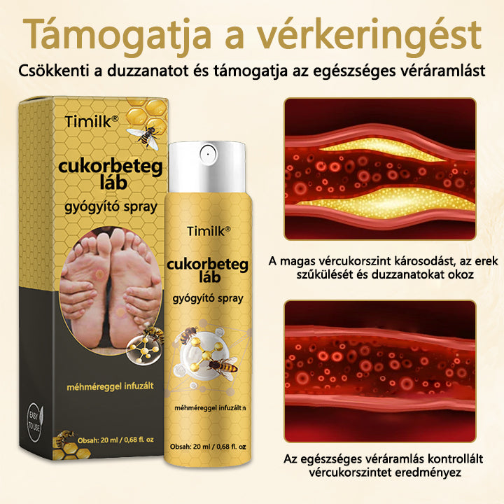 Timilk® Diabetikus lábgyógyító spray - Méhméreggel átitatott